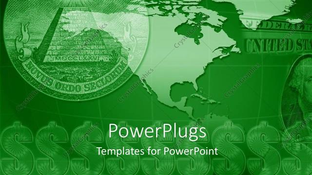  Presentation with dollar signs - Close-up of symbol on United states currency with dollar signs