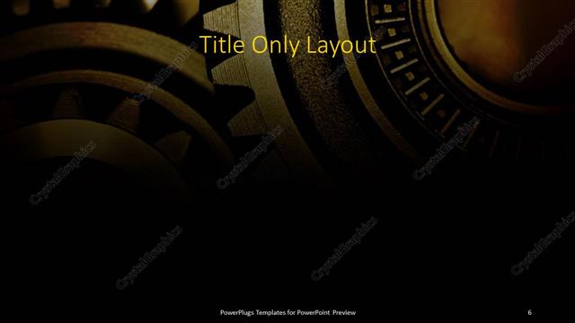 Title Only presentation slide layout