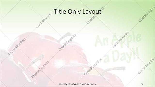 Title Only presentation slide layout