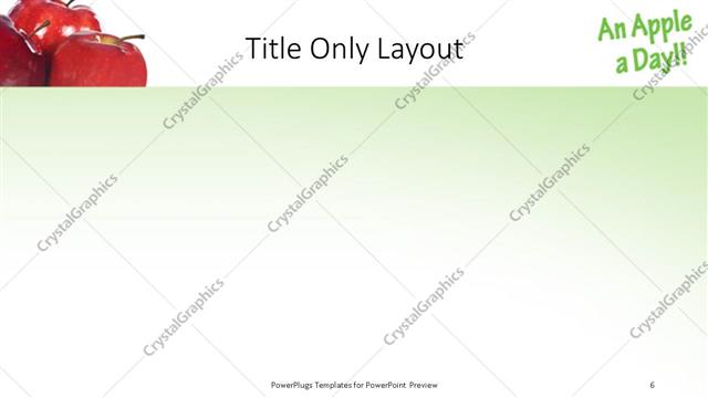 Title Only presentation slide layout