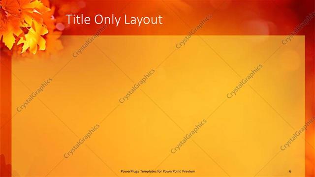 Title Only presentation slide layout