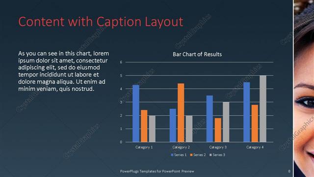 Content with Caption presentation slide layout