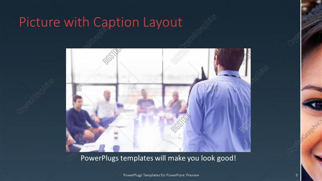 Picture with Caption presentation slide layout