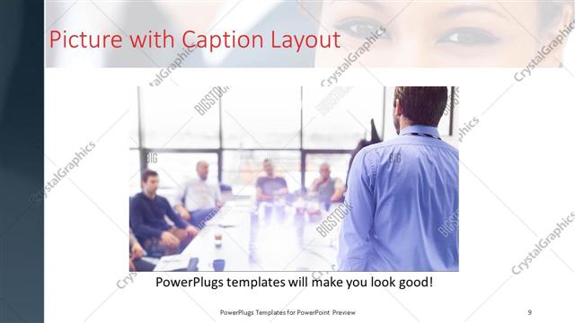 Picture with Caption presentation slide layout
