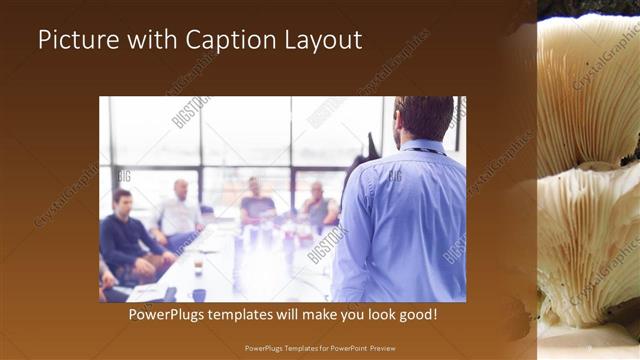 Picture with Caption presentation slide layout