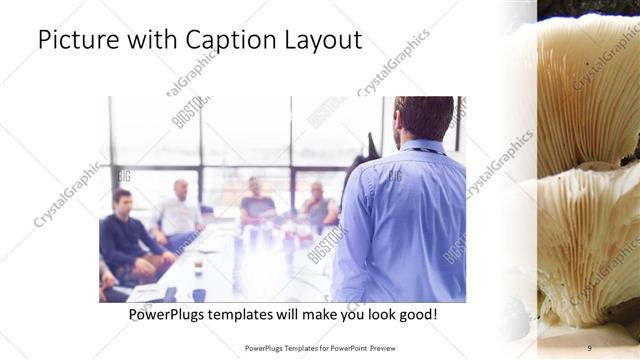 Picture with Caption presentation slide layout