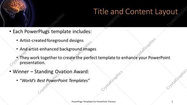 Title and Content presentation slide layout