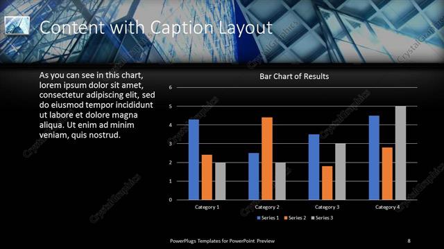 Content with Caption presentation slide layout