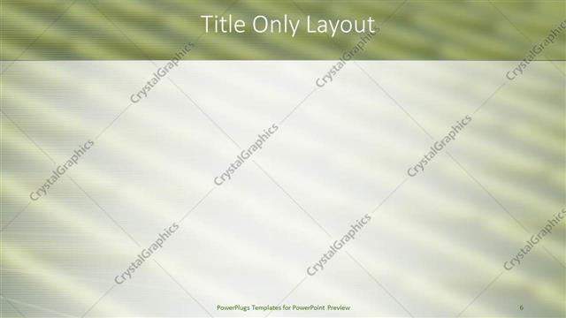 Title Only presentation slide layout