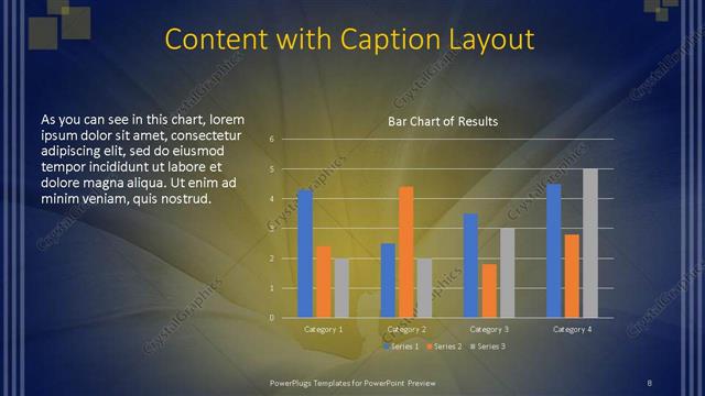 Content with Caption presentation slide layout