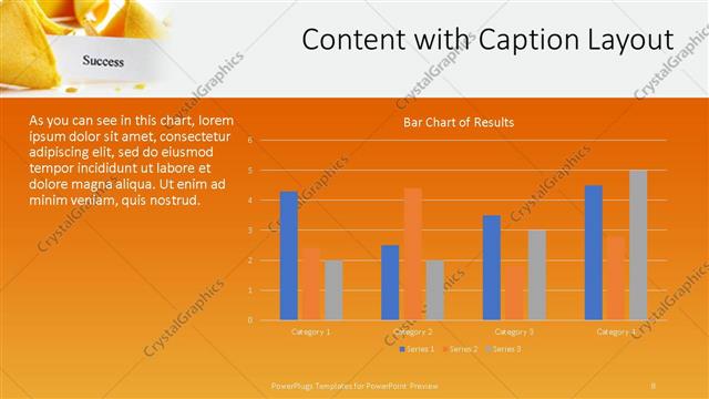 Content with Caption presentation slide layout