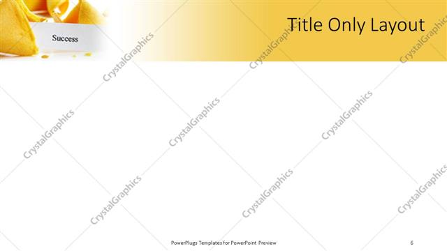 Title Only presentation slide layout