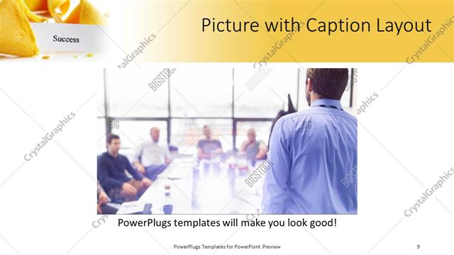 Picture with Caption presentation slide layout