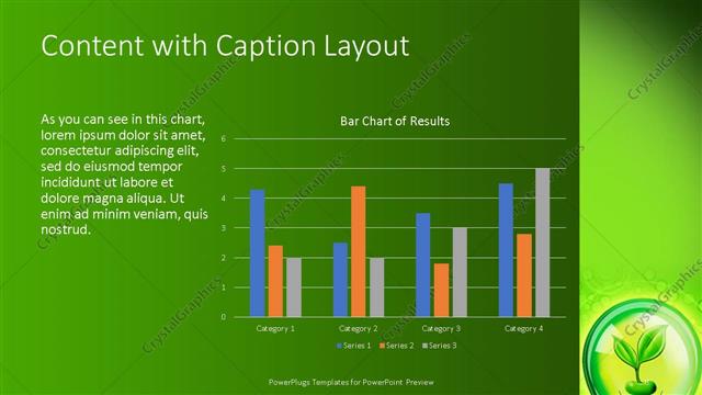 Content with Caption presentation slide layout