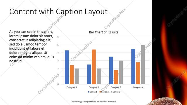 Content with Caption presentation slide layout