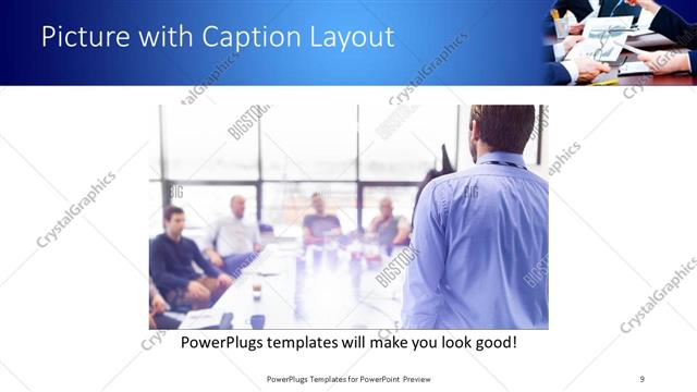 Picture with Caption presentation slide layout