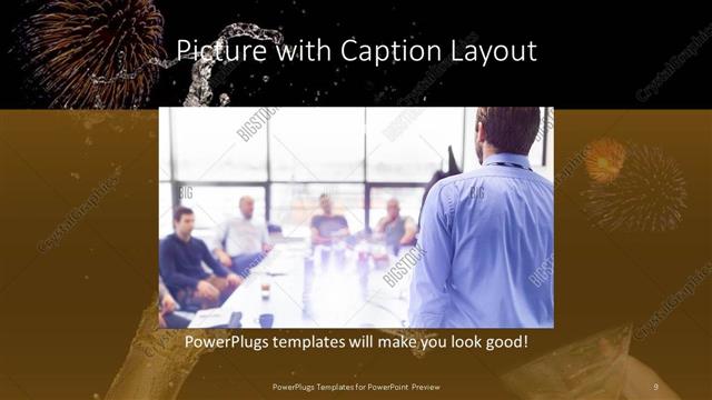 Picture with Caption presentation slide layout