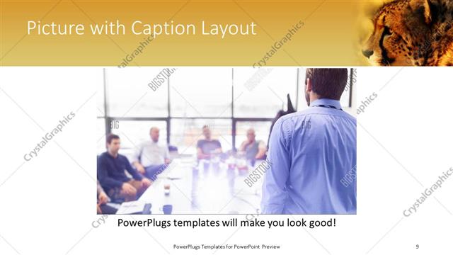 Picture with Caption presentation slide layout