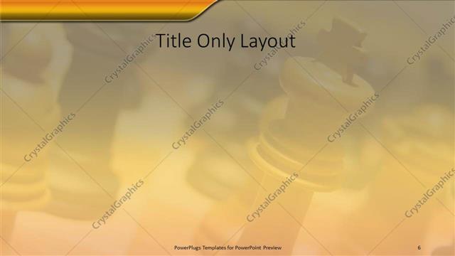 Title Only presentation slide layout