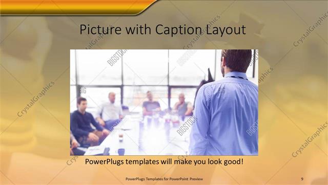 Picture with Caption presentation slide layout