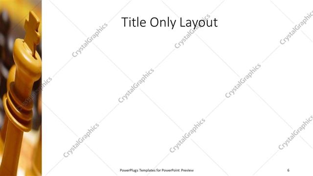 Title Only presentation slide layout