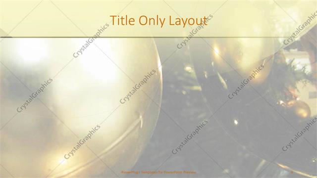 Title Only presentation slide layout