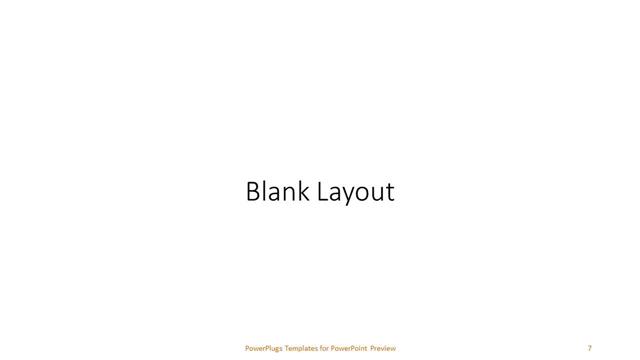 Blank presentation slide layout