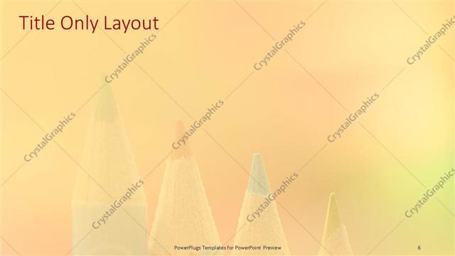 Title Only presentation slide layout