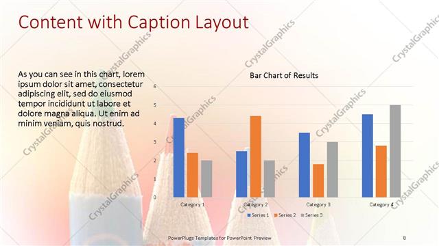 Content with Caption presentation slide layout
