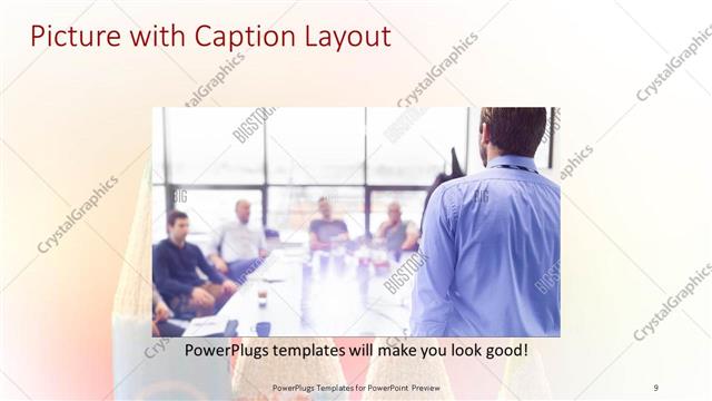 Picture with Caption presentation slide layout