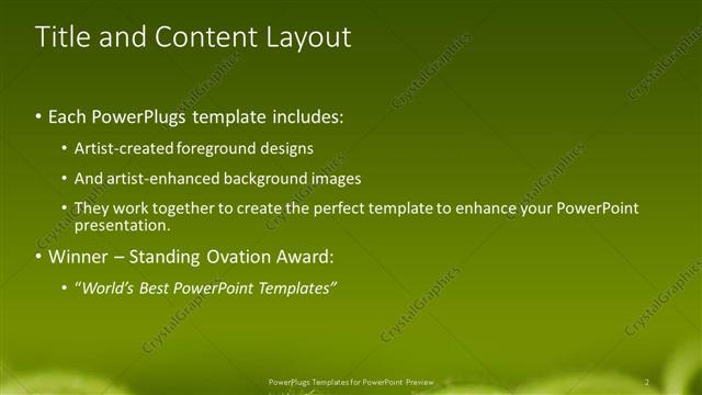 Title and Content presentation slide layout