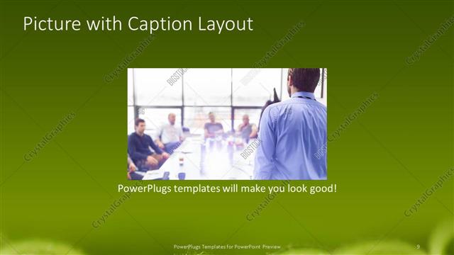 Picture with Caption presentation slide layout