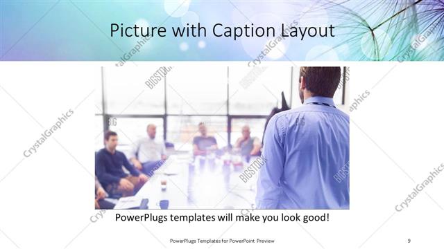 Picture with Caption presentation slide layout