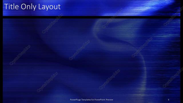 Title Only presentation slide layout