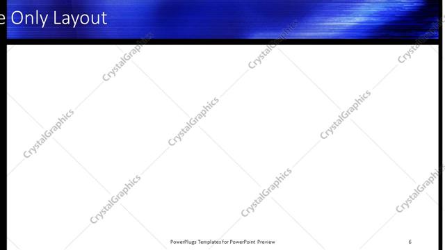 Title Only presentation slide layout