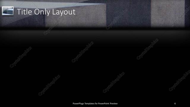 Title Only presentation slide layout