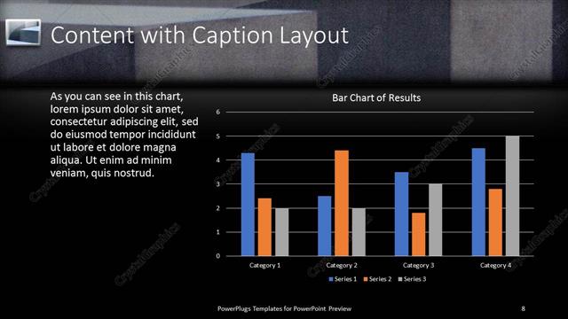 Content with Caption presentation slide layout