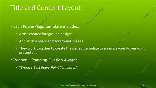 Title and Content presentation slide layout