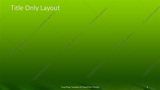 Title Only presentation slide layout