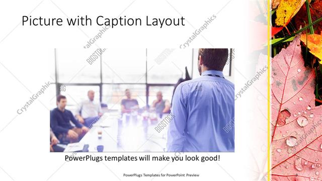 Picture with Caption presentation slide layout