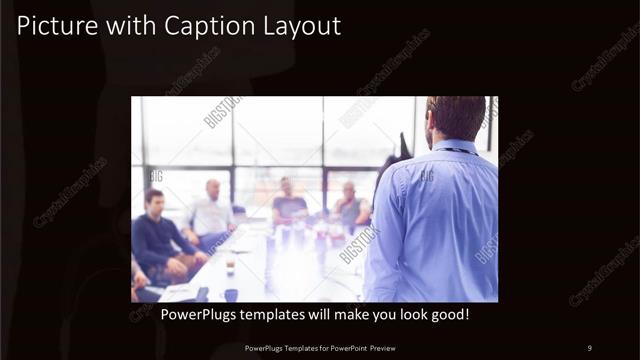 Picture with Caption presentation slide layout
