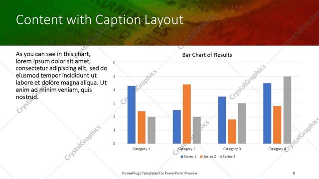 Content with Caption presentation slide layout