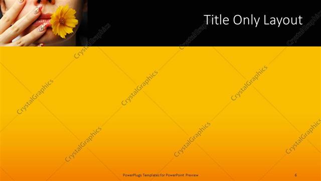 Title Only presentation slide layout