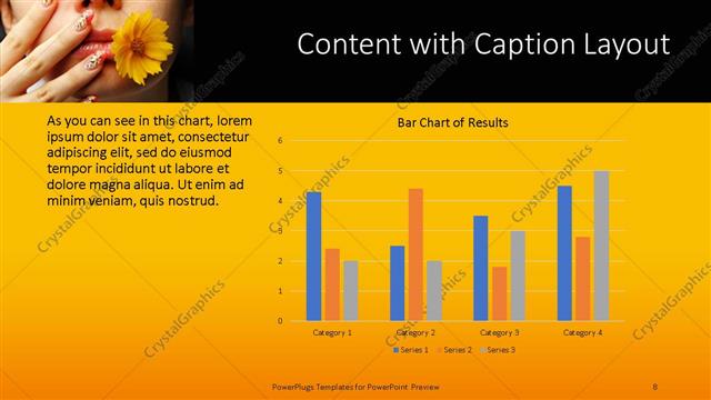 Content with Caption presentation slide layout