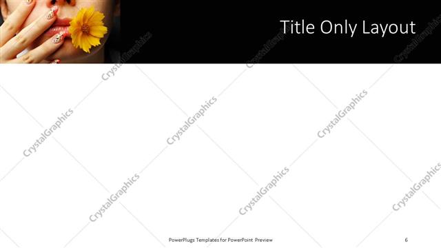 Title Only presentation slide layout