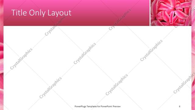 Title Only presentation slide layout