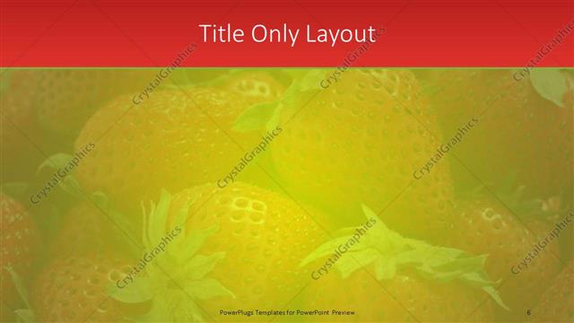 Title Only presentation slide layout