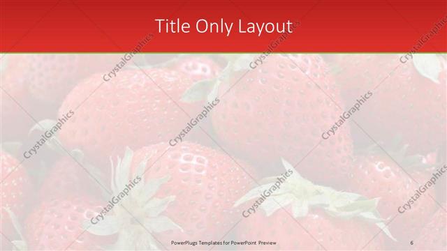 Title Only presentation slide layout