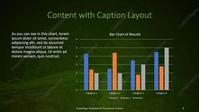 Content with Caption presentation slide layout