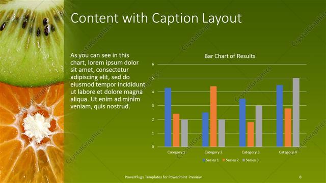 Content with Caption presentation slide layout